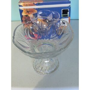 Soga Medium Foot Glass Bowl In Box Made In Japan